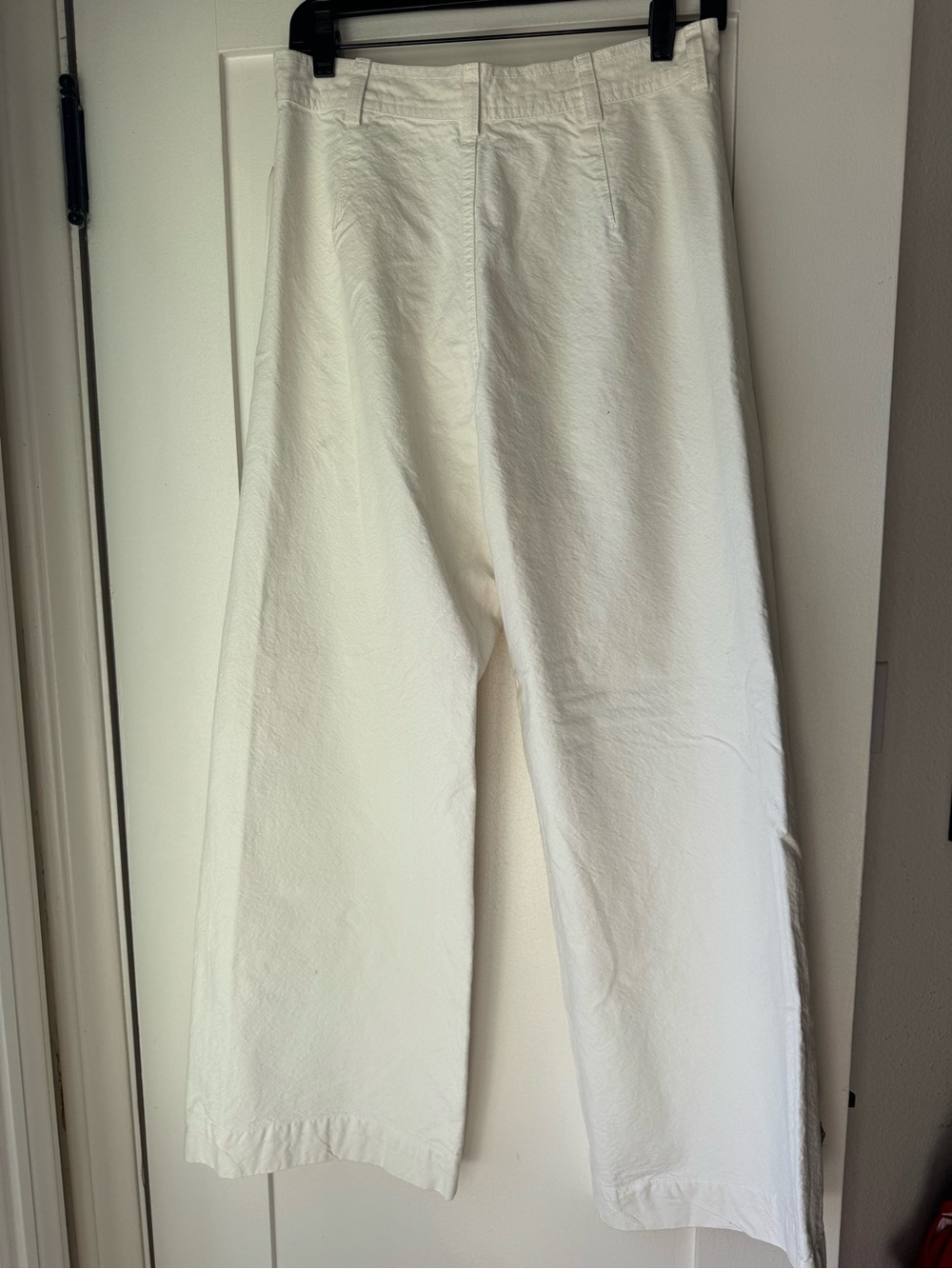 Jesse Kamm sailor Wide Leg Jeans in salt White size 10 - Picture 4 of 6